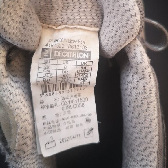 Quechua Decathlon Ladies Size 8 Hiking Shoes - Picture 7 of 9